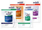 Produktflyergestaltung der wichtigsten Jansen Produkte, inkl. Produktfotografie - P.A. Jansen GmbH & Co. KG, Ahrweiler